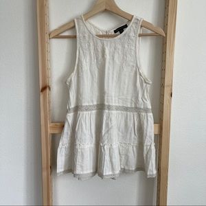 Boho Cream Lace Tank